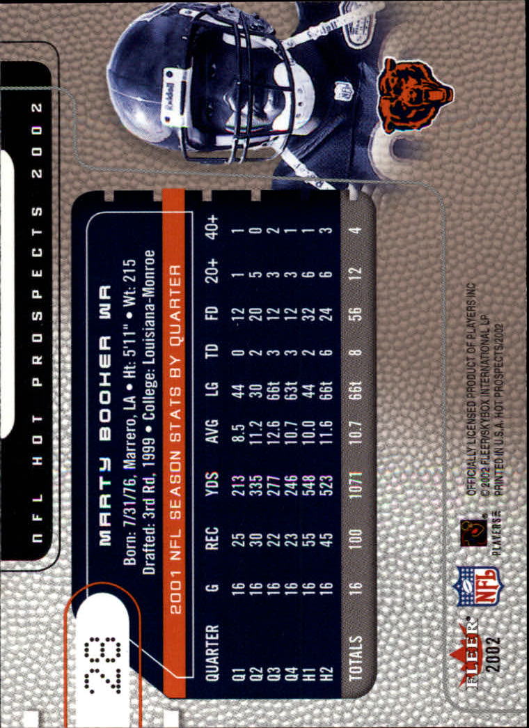 2002 Hot Prospects (Fleer) Football "Main Set" Cards - Picture 31 of 105