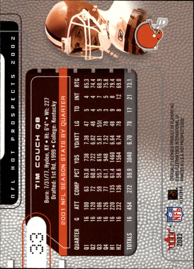 2002 Hot Prospects (Fleer) Football "Main Set" Cards - Picture 41 of 105