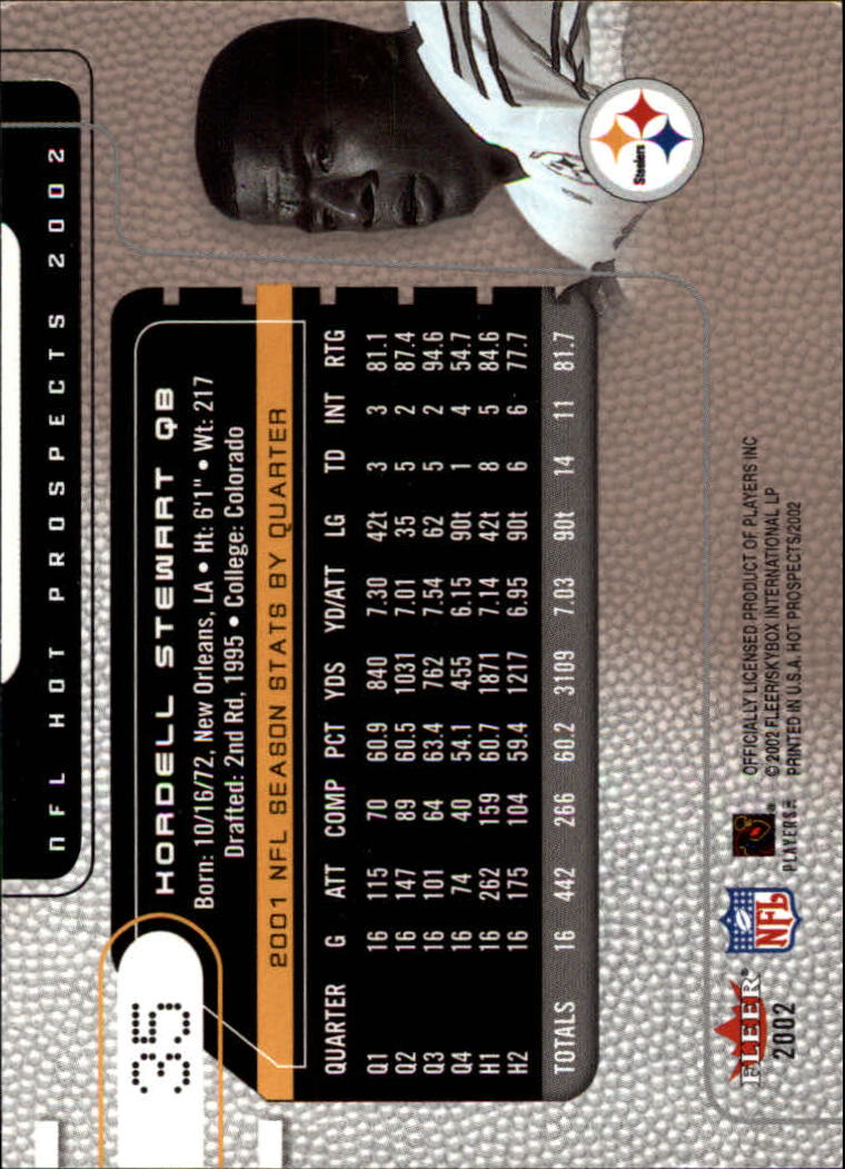 2002 Hot Prospects (Fleer) Football "Main Set" Cards - Picture 43 of 105