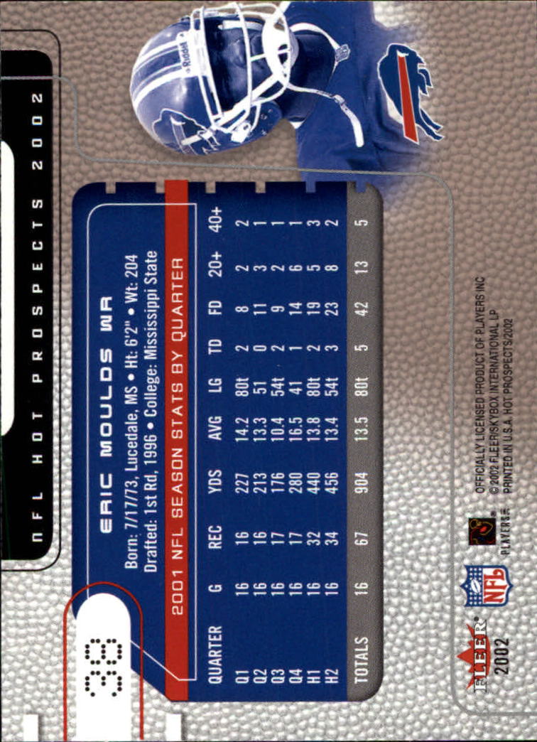 2002 Hot Prospects (Fleer) Football "Main Set" Cards - Picture 45 of 105