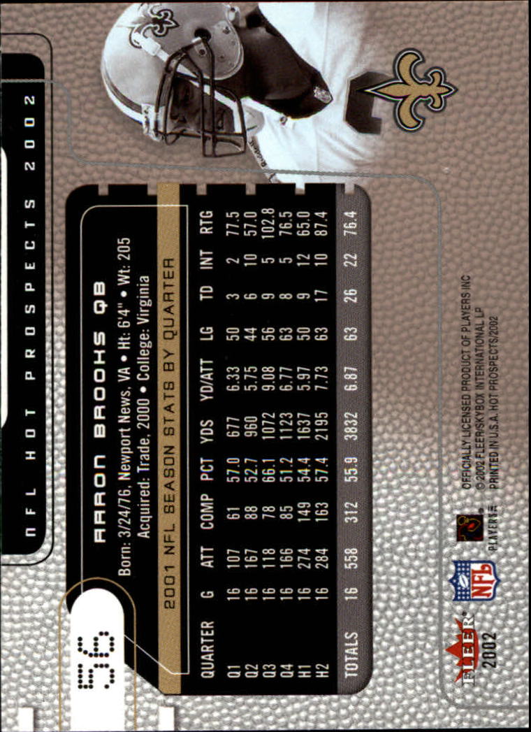 2002 Hot Prospects (Fleer) Football "Main Set" Cards - Picture 73 of 105