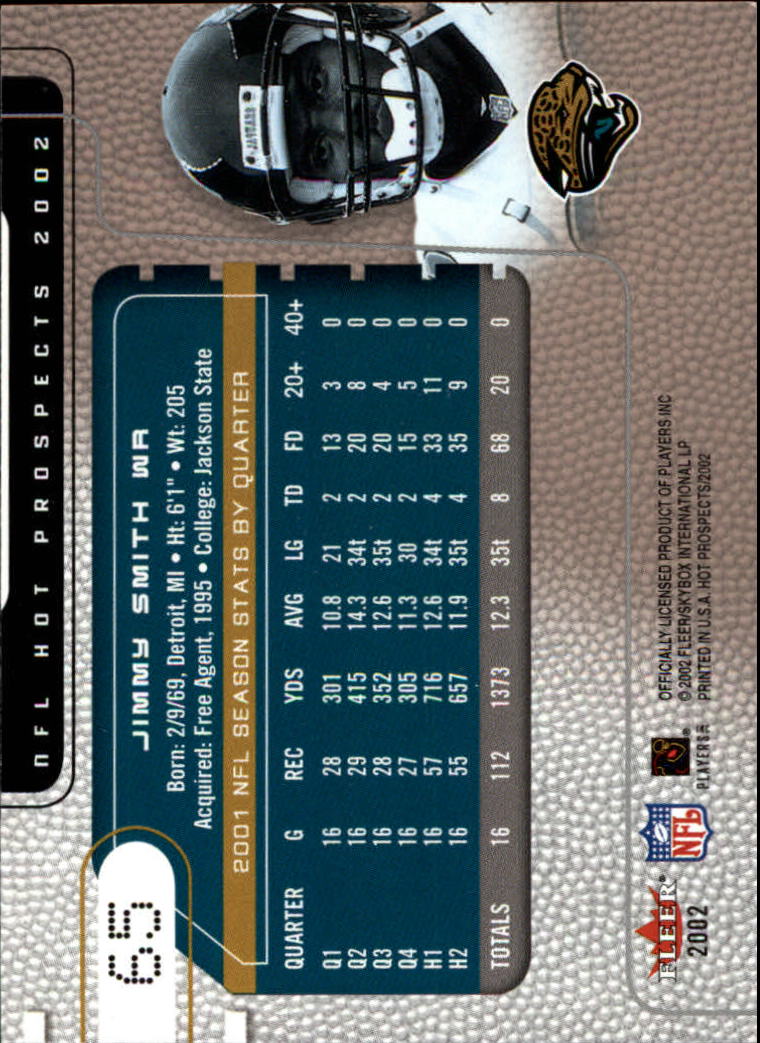 2002 Hot Prospects (Fleer) Football "Main Set" Cards - Picture 83 of 105