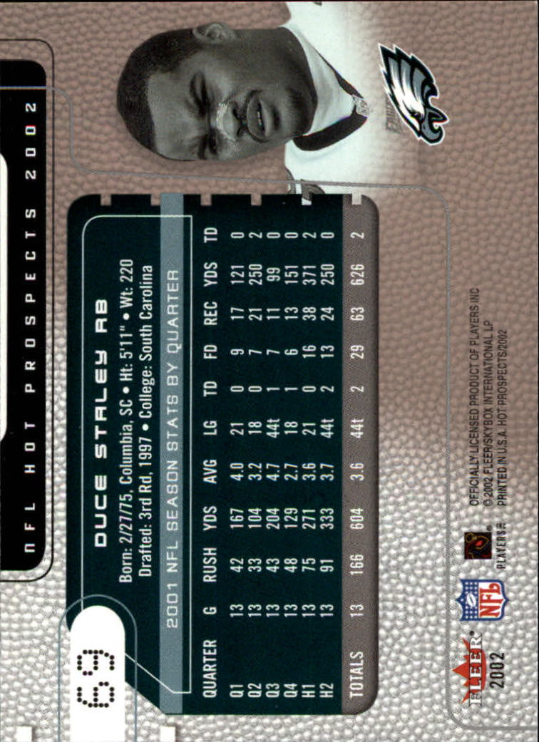 2002 Hot Prospects (Fleer) Football "Main Set" Cards - Picture 87 of 105