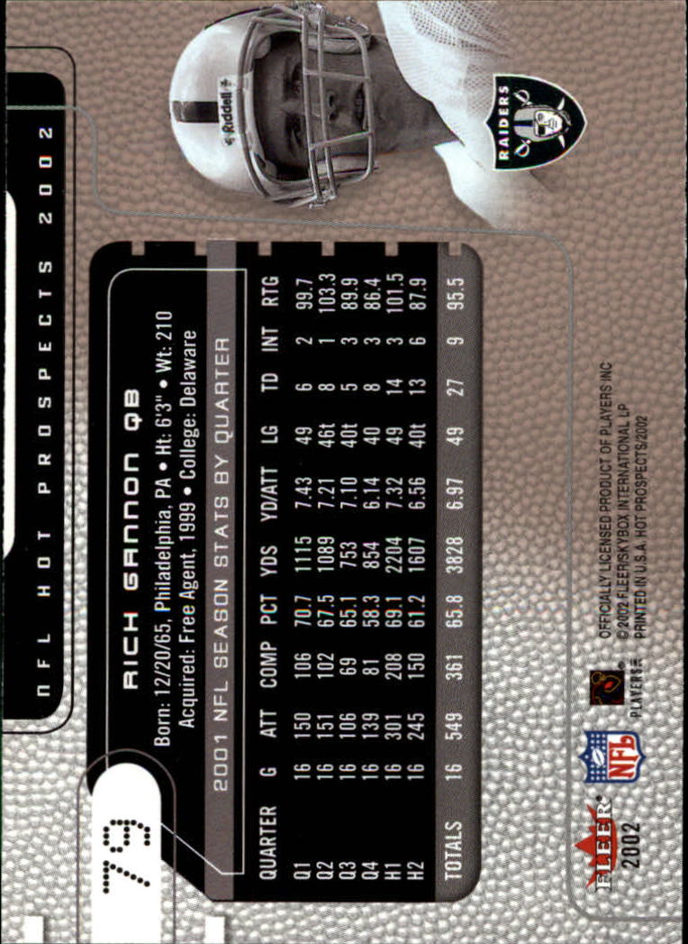 2002 Hot Prospects (Fleer) Football "Main Set" Cards - Picture 105 of 105