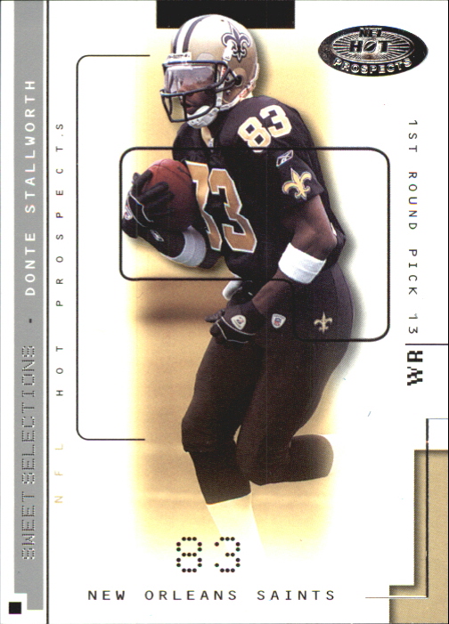 2002 Hot Prospects Sweet Selections #4 Donte Stallworth