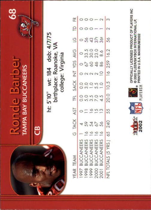 2002 Maximum (Fleer) Football "Main Set" Cards - Picture 11 of 53
