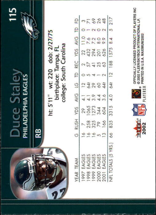 2002 Maximum (Fleer) Football "Main Set" Cards - Picture 15 of 53