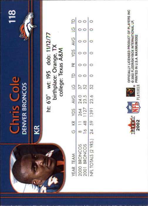 2002 Maximum (Fleer) Football "Main Set" Cards - Picture 17 of 53
