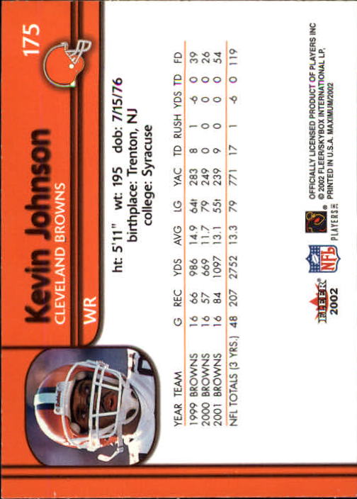 2002 Maximum (Fleer) Football "Main Set" Cards - Picture 23 of 53