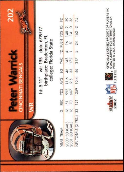 2002 Maximum (Fleer) Football "Main Set" Cards - Picture 29 of 53
