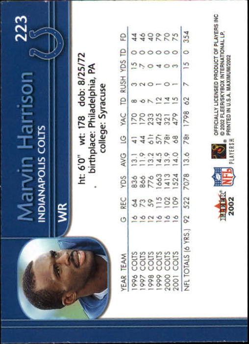2002 Maximum (Fleer) Football "Main Set" Cards - Picture 39 of 53