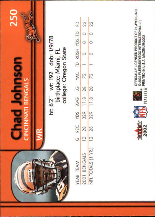 2002 Maximum (Fleer) Football "Main Set" Cards - Picture 47 of 53