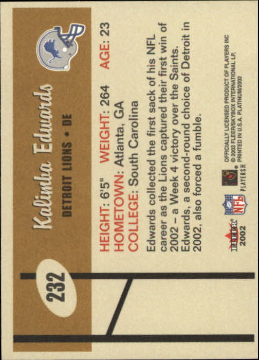 Sports Card Back