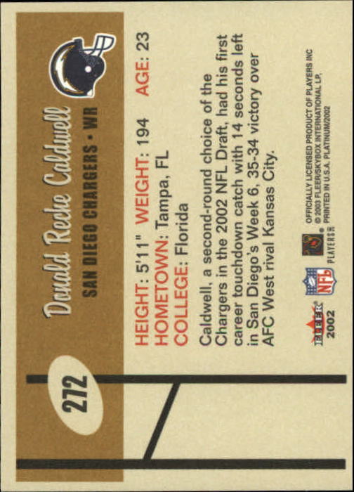 2002 Platinum (Fleer) Football Cards - Bild 12 von 24