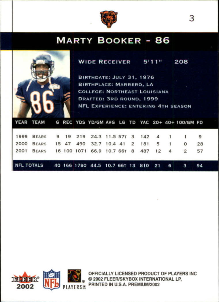 2002 Premium (Fleer) Football "Main Set" Cards - Picture 5 of 177