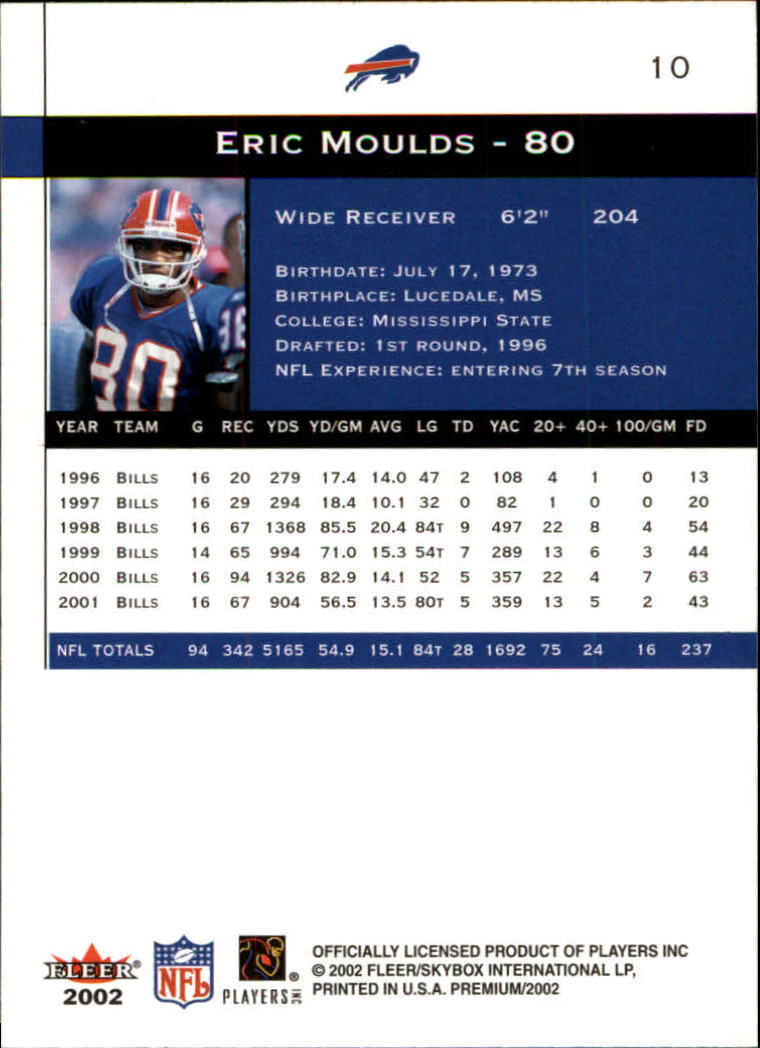 2002 Premium (Fleer) Football "Main Set" Cards - Picture 15 of 177