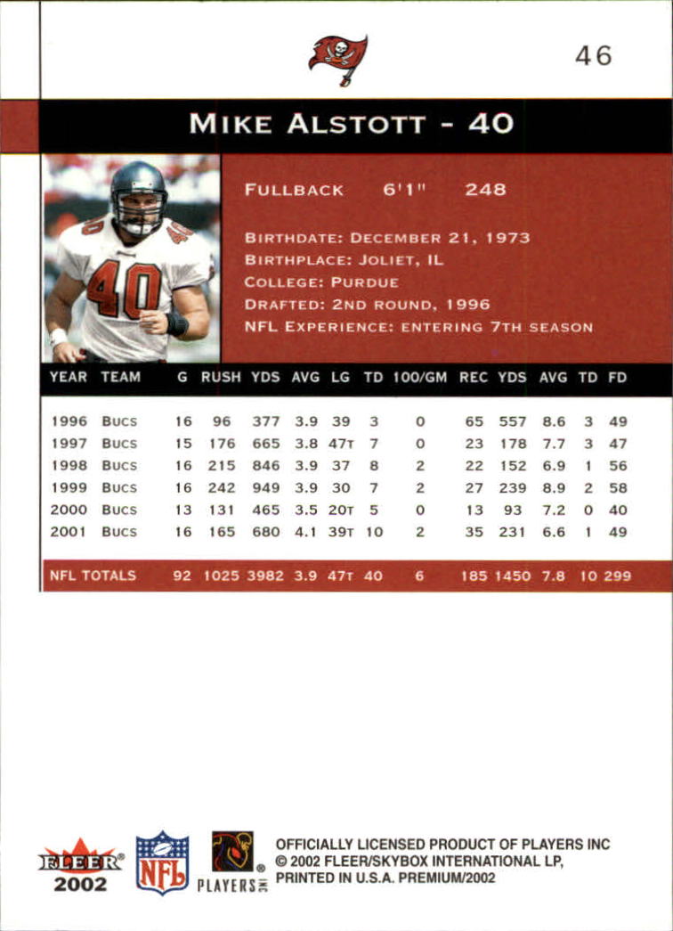 2002 Premium (Fleer) Football "Main Set" Cards - Picture 59 of 177