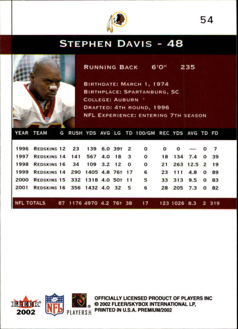 2002 Premium (Fleer) Football "Main Set" Cards - Picture 69 of 177