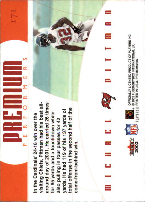 2002 Premium (Fleer) Football "Main Set" Cards - Picture 143 of 177