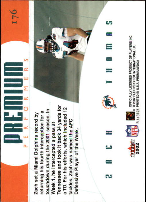 2002 Premium (Fleer) Football "Main Set" Cards - Picture 149 of 177