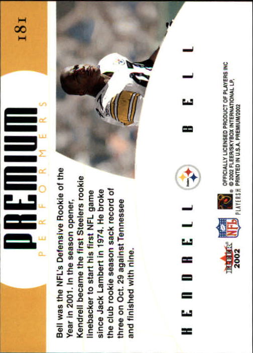 2002 Premium (Fleer) Football "Main Set" Cards - Picture 159 of 177