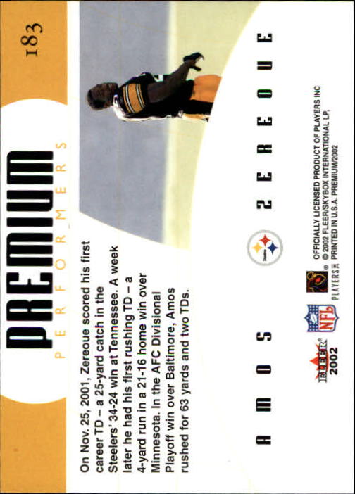 2002 Premium (Fleer) Football "Main Set" Cards - Picture 161 of 177