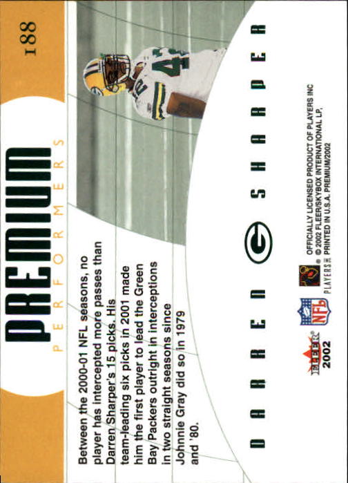 2002 Premium (Fleer) Football "Main Set" Cards - Picture 165 of 177