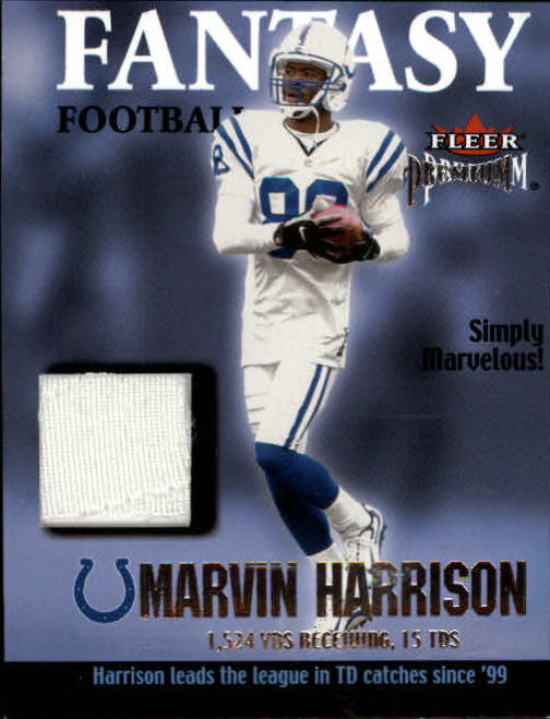 2002 Fleer Premium Fantasy Team Memorabilia #5 Marvin Harrison Pants