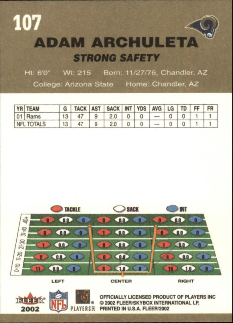 A8924- 2002 Fleer Tradition Fußball Karte #S 1-200 -du Pick- 15 + Free US Schiff - Bild 197 von 365