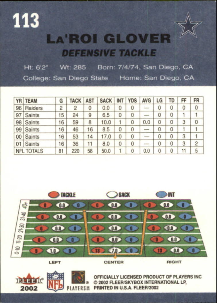 A8924- 2002 Fleer Tradition Fußball Karte #S 1-200 -du Pick- 15 + Free US Schiff - Bild 205 von 365