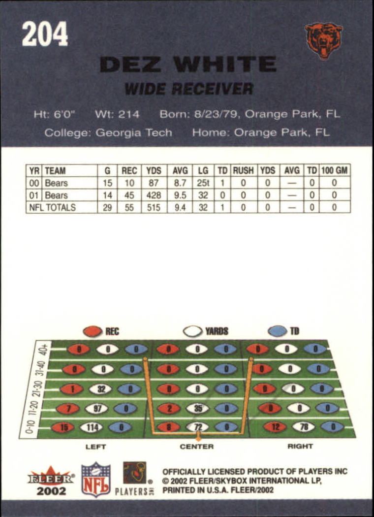 2002 Tradition (Fleer) Football "Main Set" Cards - Picture 97 of 159