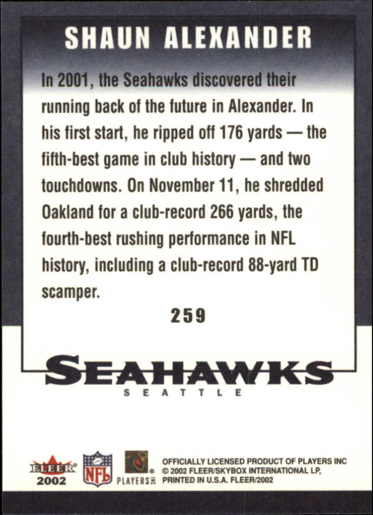2002 Tradition (Fleer) Football "Main Set" Cards - Picture 109 of 159