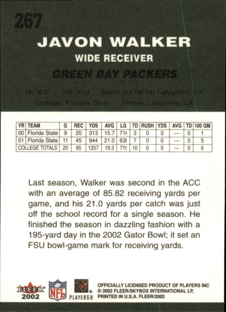 2002 Tradition (Fleer) Football "Main Set" Cards - Picture 121 of 159