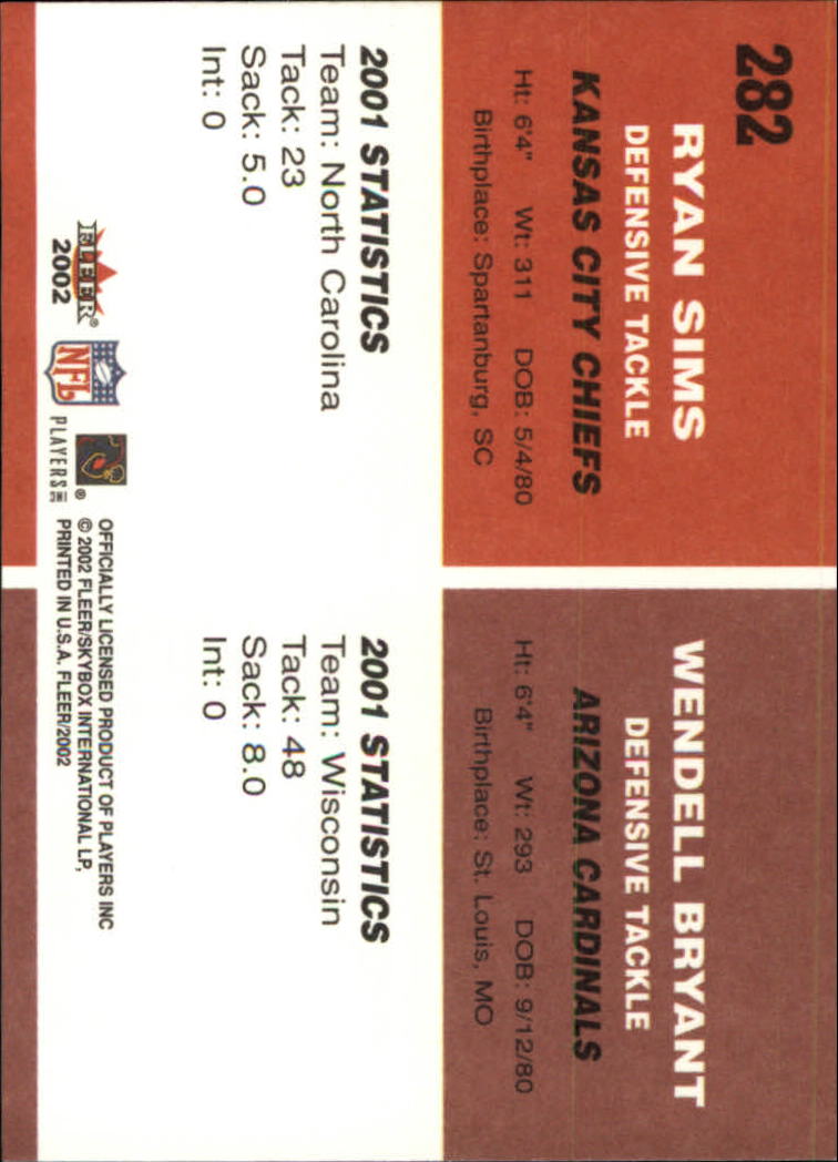 2002 Tradition (Fleer) Football "Main Set" Cards - Picture 137 of 159