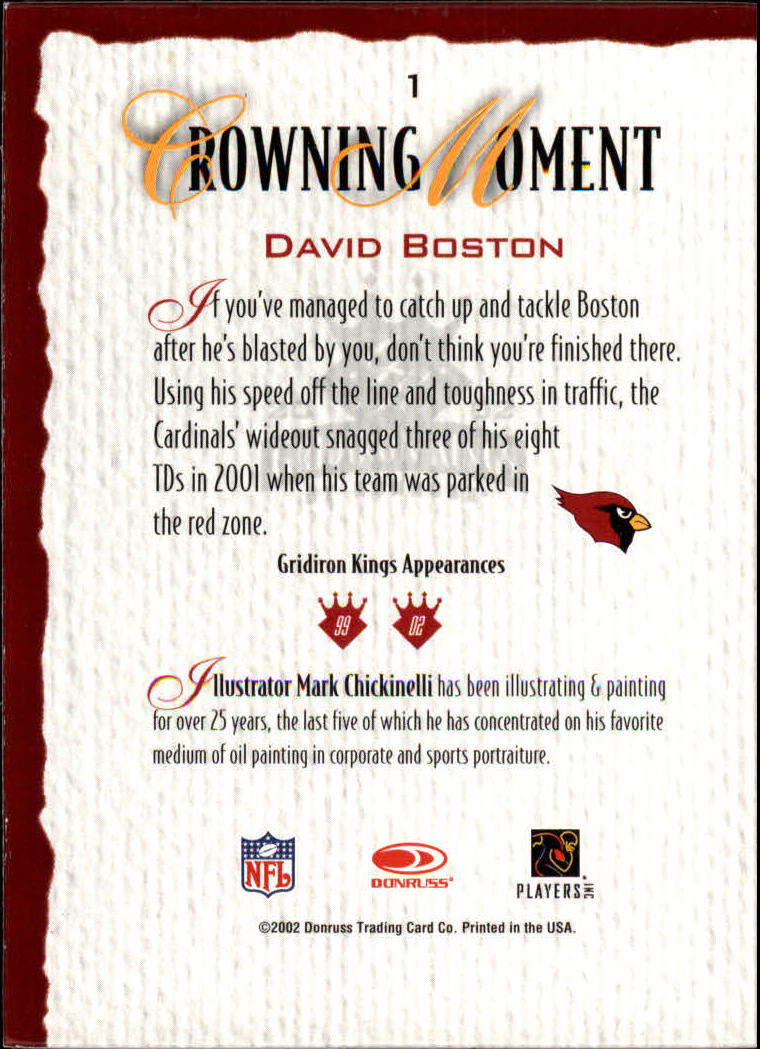 A8900- 2002 Gridiron Kings Bronze Football Cards -You Pick- 15+ FREE US SHIP - Picture 3 of 324