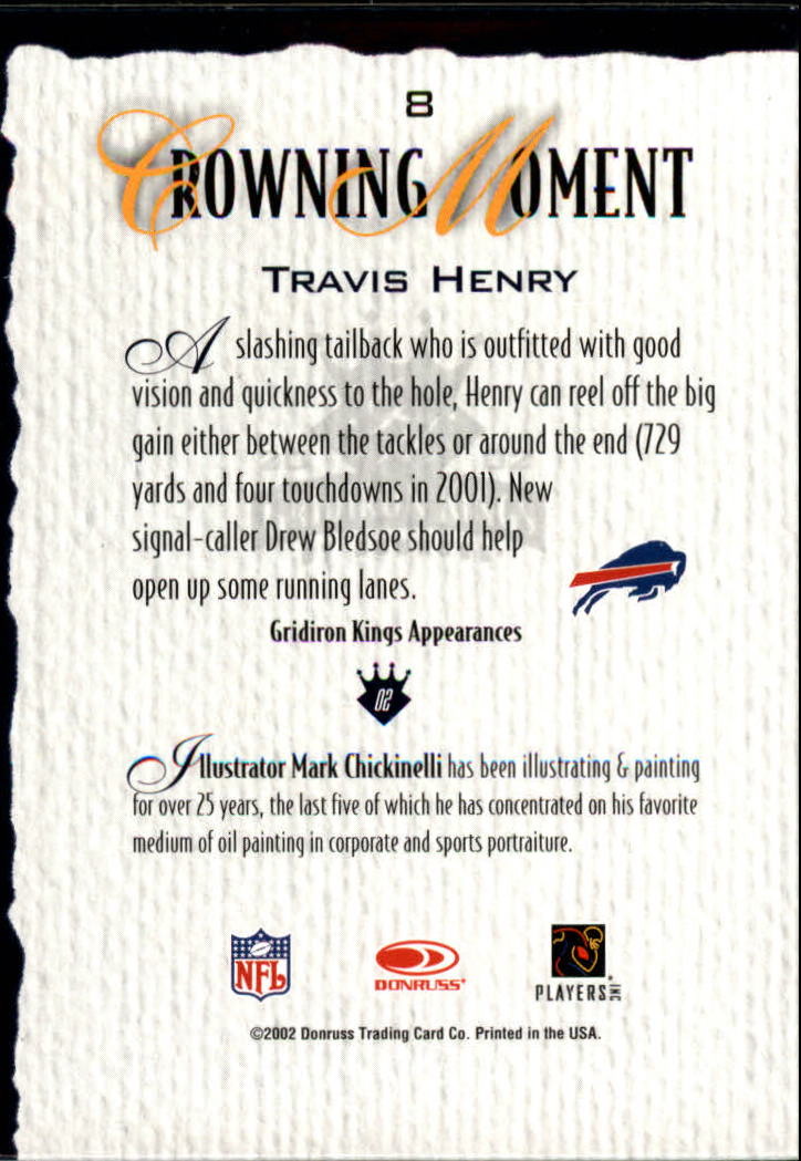 A8900- 2002 Gridiron Kings Bronze Football Cards -You Pick- 15+ FREE US SHIP - Picture 17 of 324