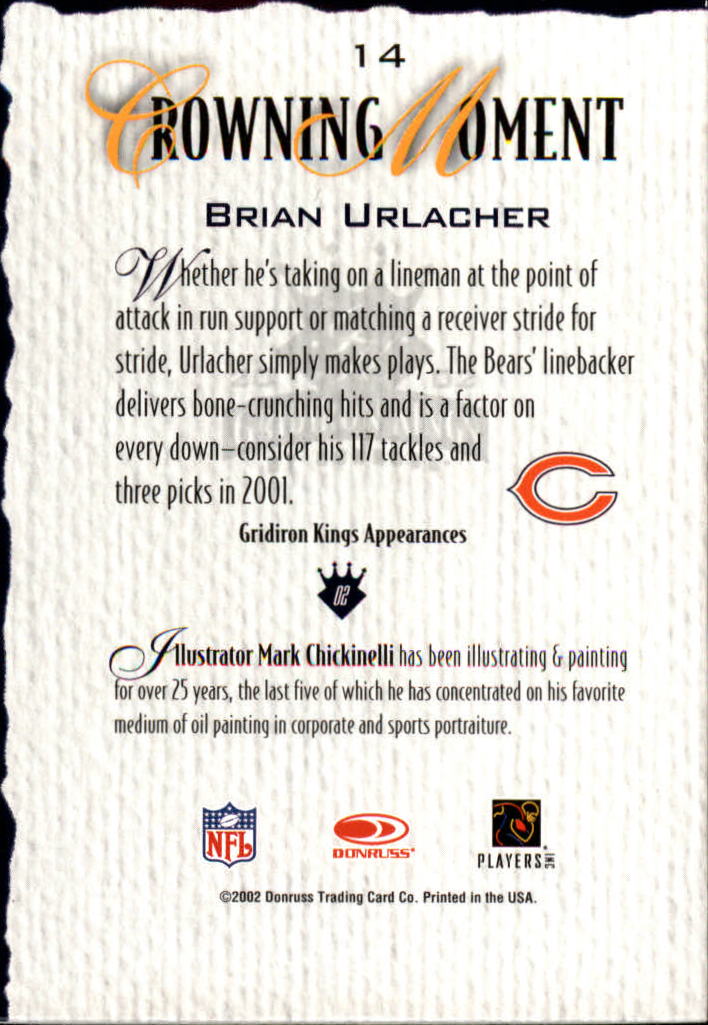 A8900- 2002 Gridiron Kings Bronze Football Cards -You Pick- 15+ FREE US SHIP - Picture 29 of 324