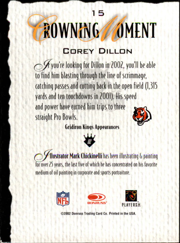 A8900- 2002 Gridiron Kings Bronze Football Cards -You Pick- 15+ FREE US SHIP - Picture 31 of 324