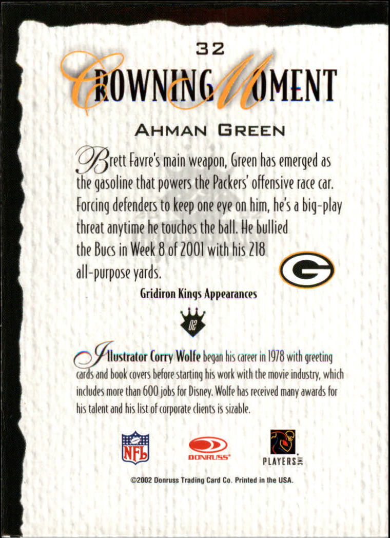A8900- 2002 Gridiron Kings Bronze Football Cards -You Pick- 15+ FREE US SHIP - Picture 65 of 324