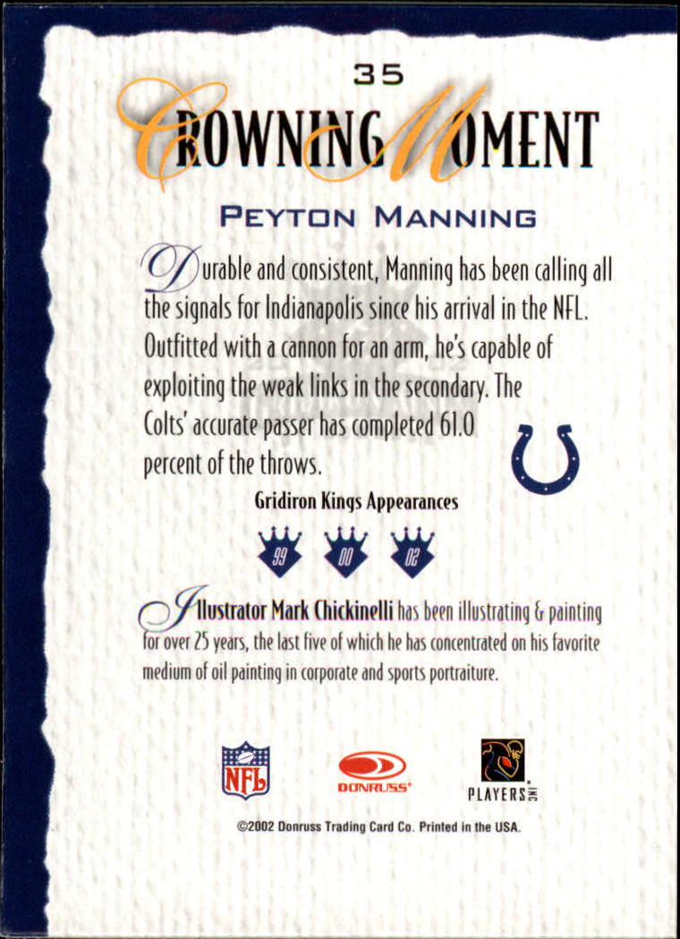 A8900- 2002 Gridiron Kings Bronze Football Cards -You Pick- 15+ FREE US SHIP - Picture 71 of 324