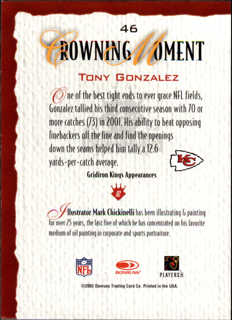 A8900- 2002 Gridiron Kings Bronze Football Cards -You Pick- 15+ FREE US SHIP - Picture 93 of 324