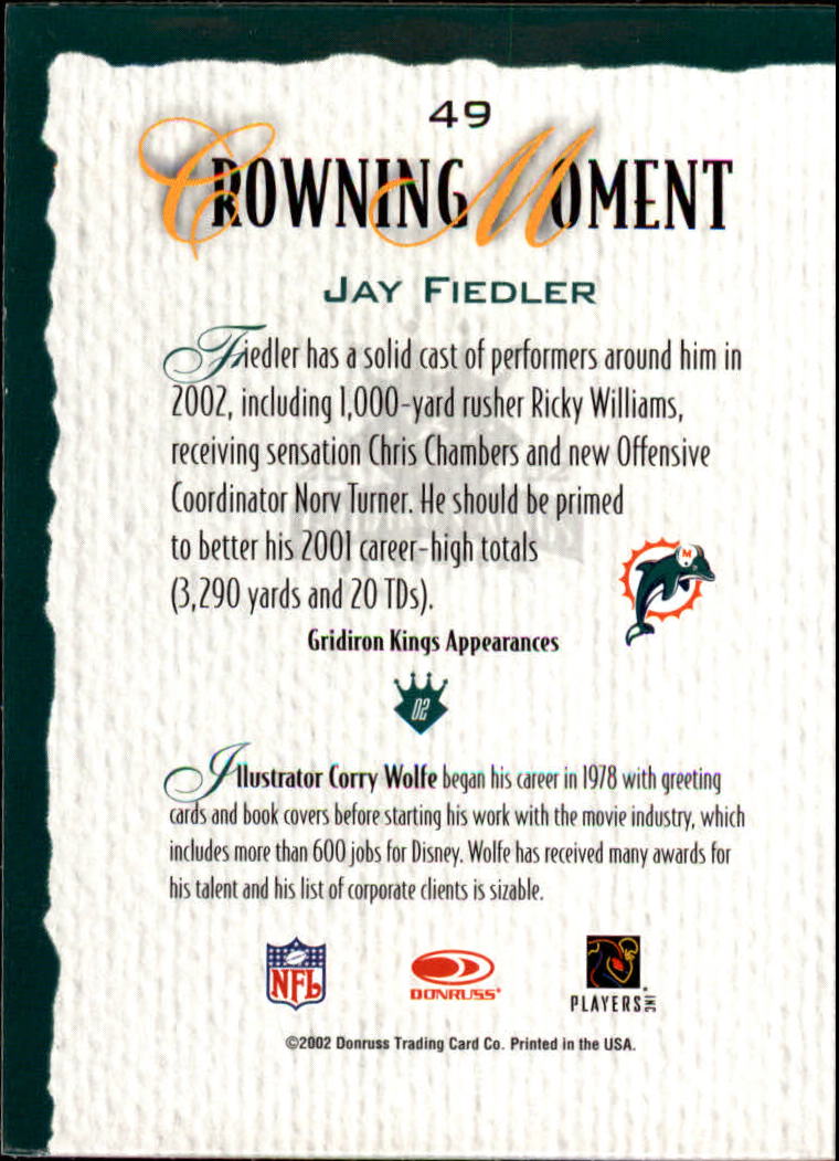 A8900- 2002 Gridiron Kings Bronze Football Cards -You Pick- 15+ FREE US SHIP - Picture 99 of 324