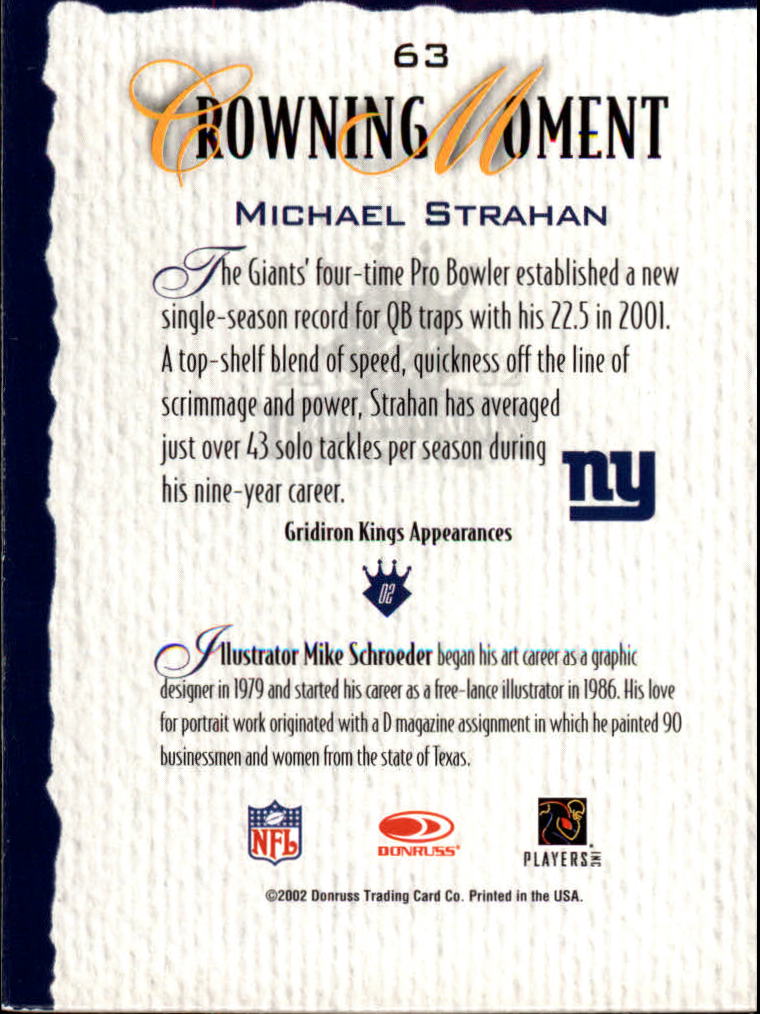 A8900- 2002 Gridiron Kings Bronze Football Cards -You Pick- 15+ FREE US SHIP - Picture 127 of 324