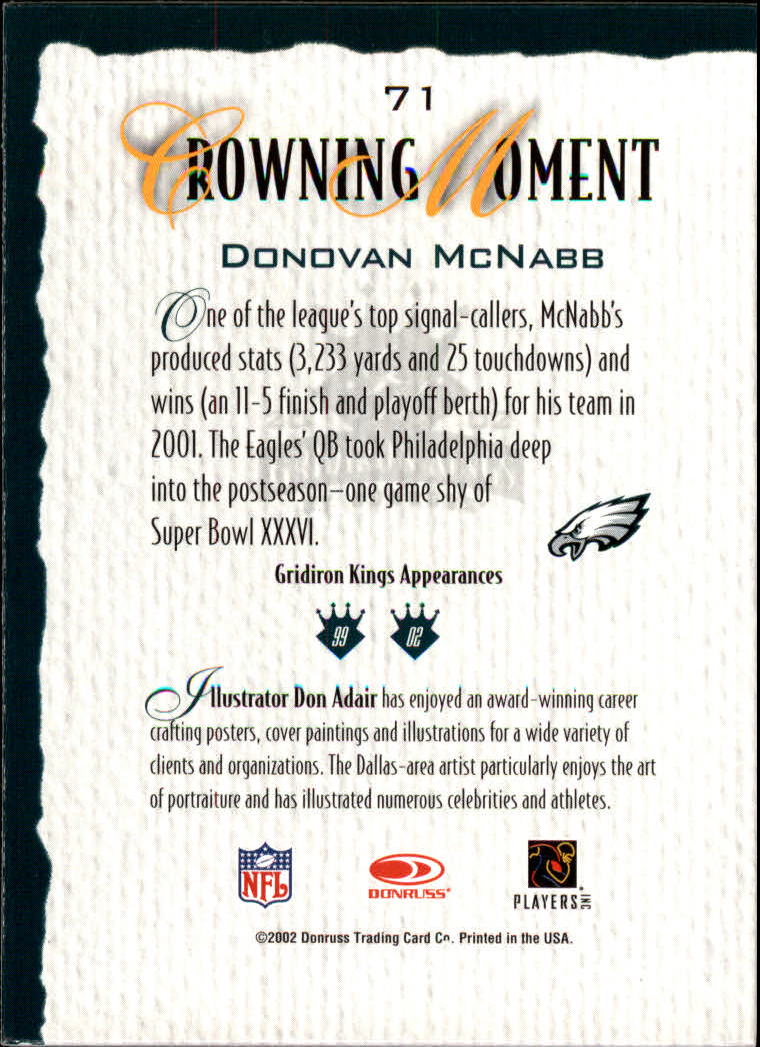 A8900- 2002 Gridiron Kings Bronze Football Cards -You Pick- 15+ FREE US SHIP - Picture 134 of 324