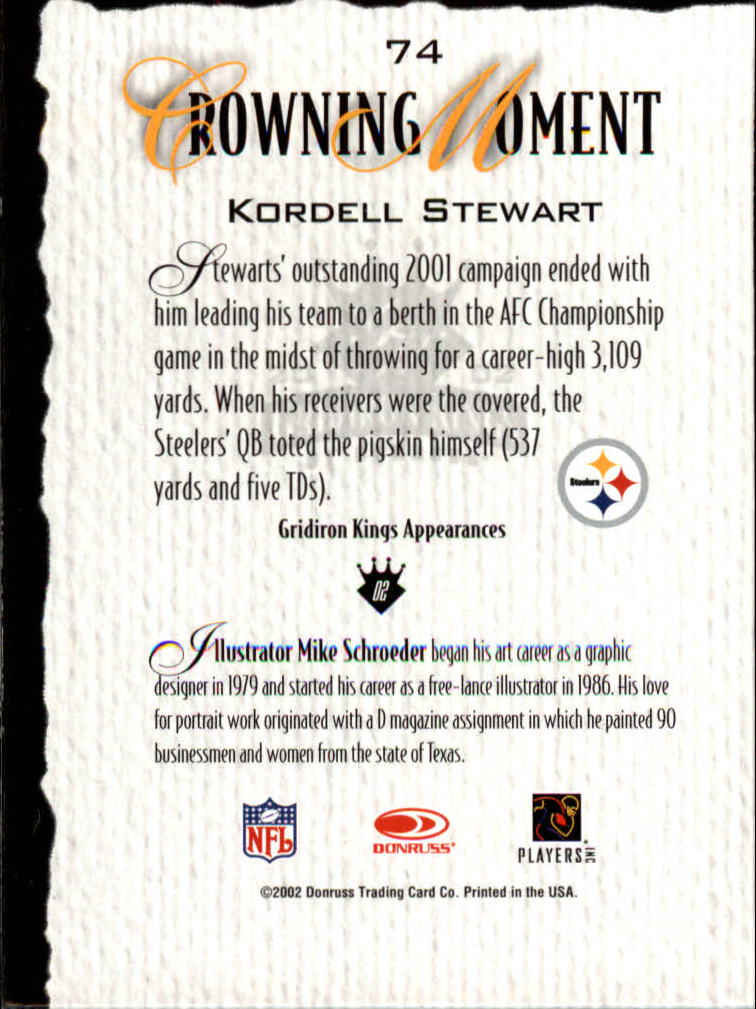 A8900- 2002 Gridiron Kings Bronze Football Cards -You Pick- 15+ FREE US SHIP - Picture 140 of 324