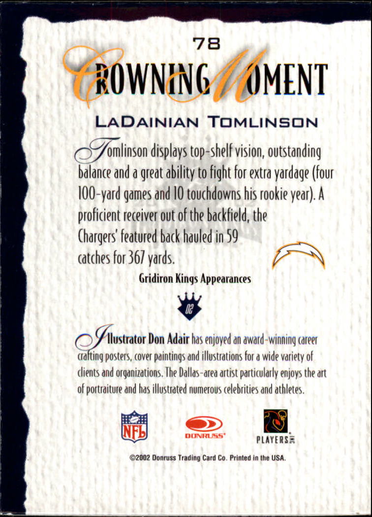 A8900- 2002 Gridiron Kings Bronze Football Cards -You Pick- 15+ FREE US SHIP - Picture 147 of 324