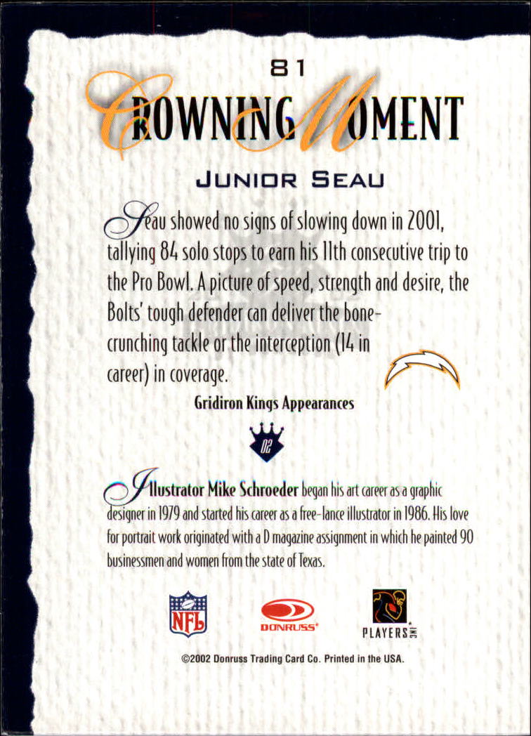 A8900- 2002 Gridiron Kings Bronze Football Cards -You Pick- 15+ FREE US SHIP - Picture 153 of 324