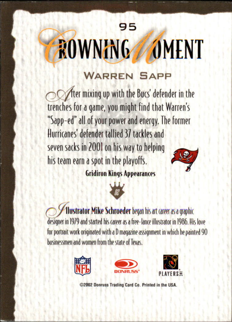 A8900- 2002 Gridiron Kings Bronze Football Cards -You Pick- 15+ FREE US SHIP - Picture 175 of 324