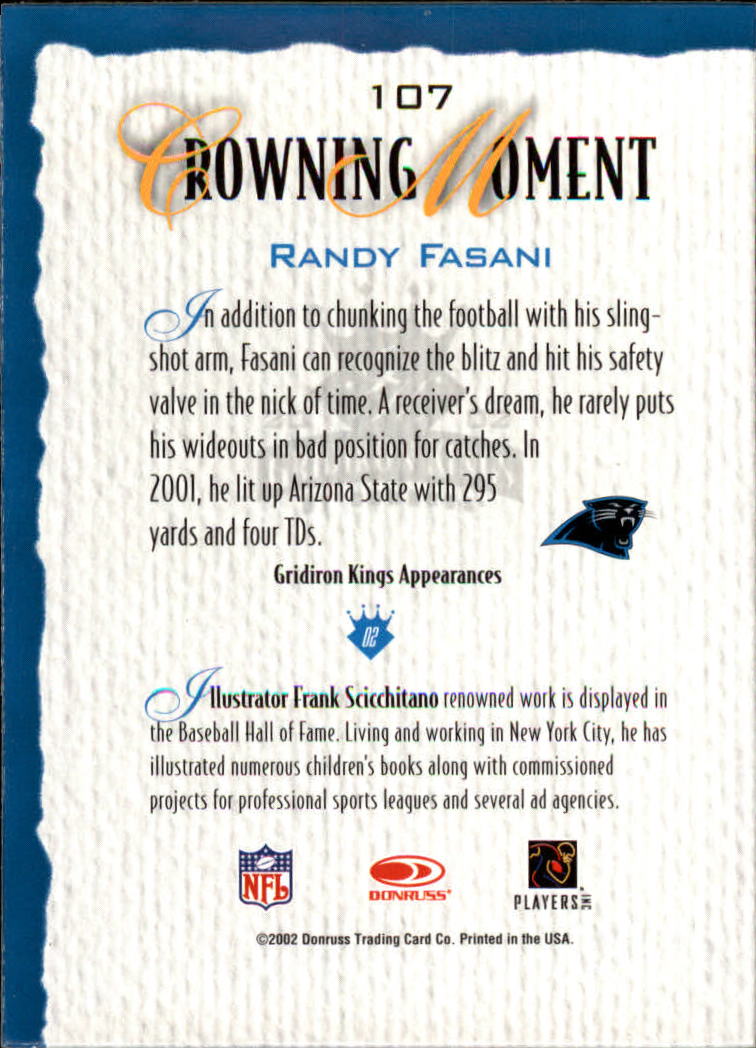 A8900- 2002 Gridiron Kings Bronze Football Cards -You Pick- 15+ FREE US SHIP - Picture 199 of 324
