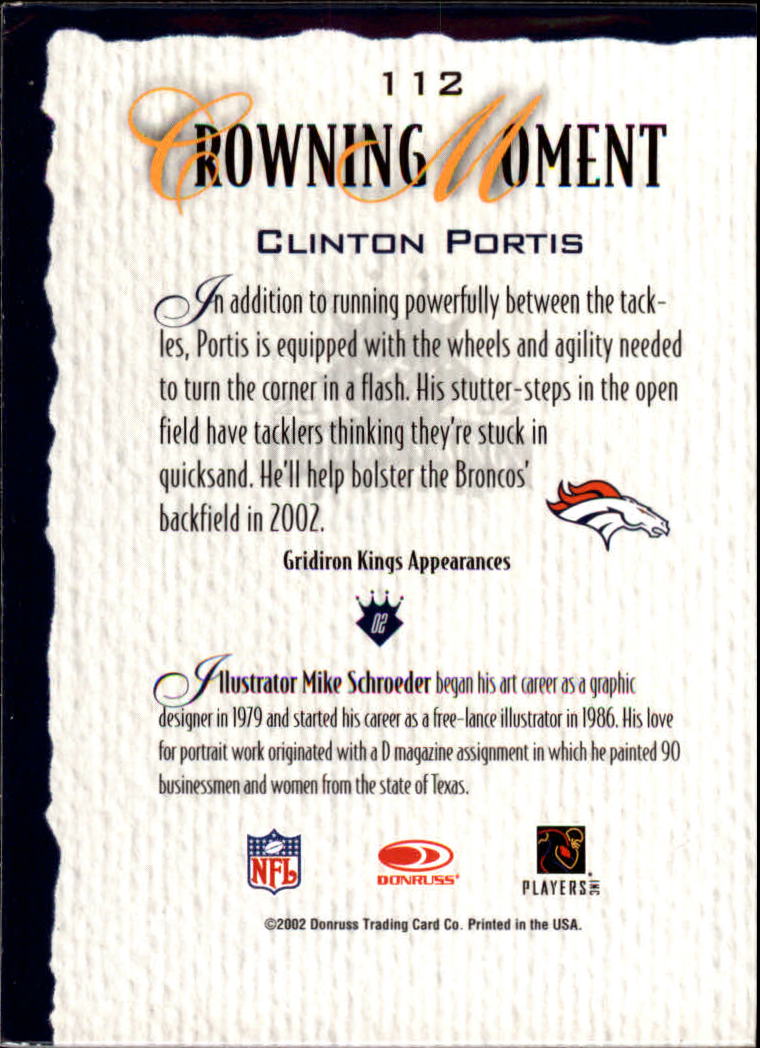 A8900- 2002 Gridiron Kings Bronze Football Cards -You Pick- 15+ FREE US SHIP - Picture 209 of 324